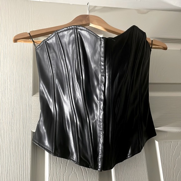 Zara Tops - Leather corset from Zara brand new with tag